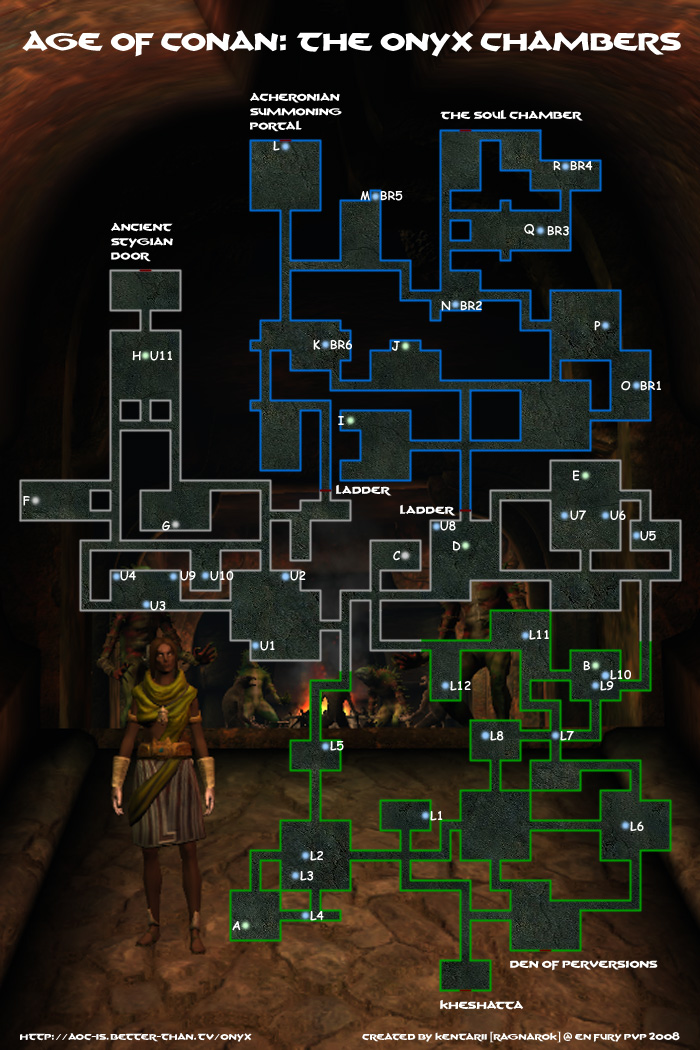 Map of The Onyx Chambers