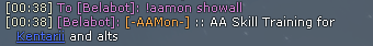 AAMon showall command